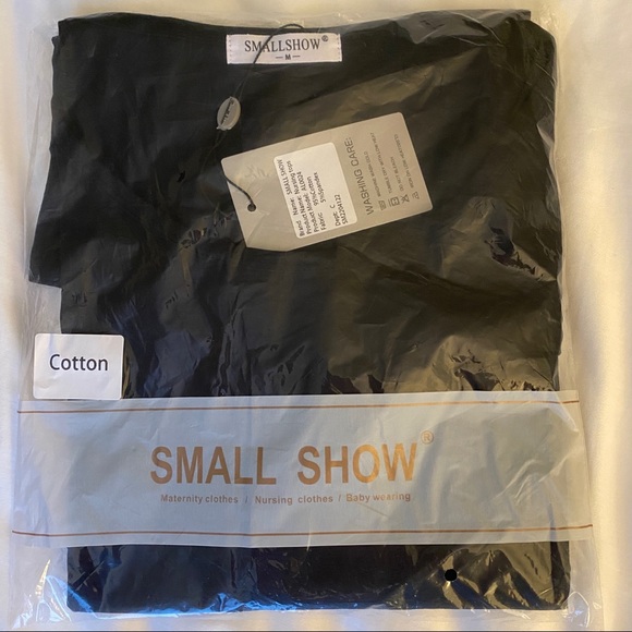 SMALLSHOW Sleeveless Maternity Nursing Tank Top Black Size MEDIUM (Small Show) - Picture 7 of 8